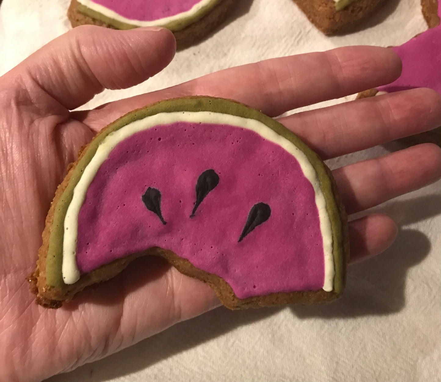 Watermelon Slice Cookies - 4-Pack