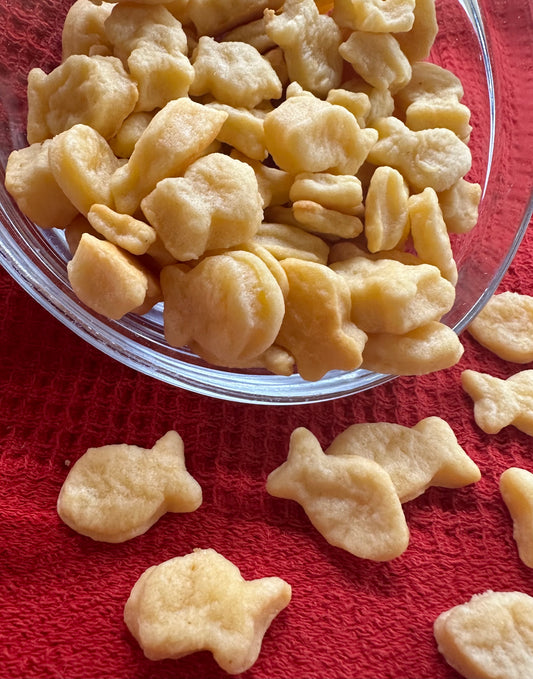 Cheddar Cheese Dog Treats – “Goldfish” Inspired Dog Bites