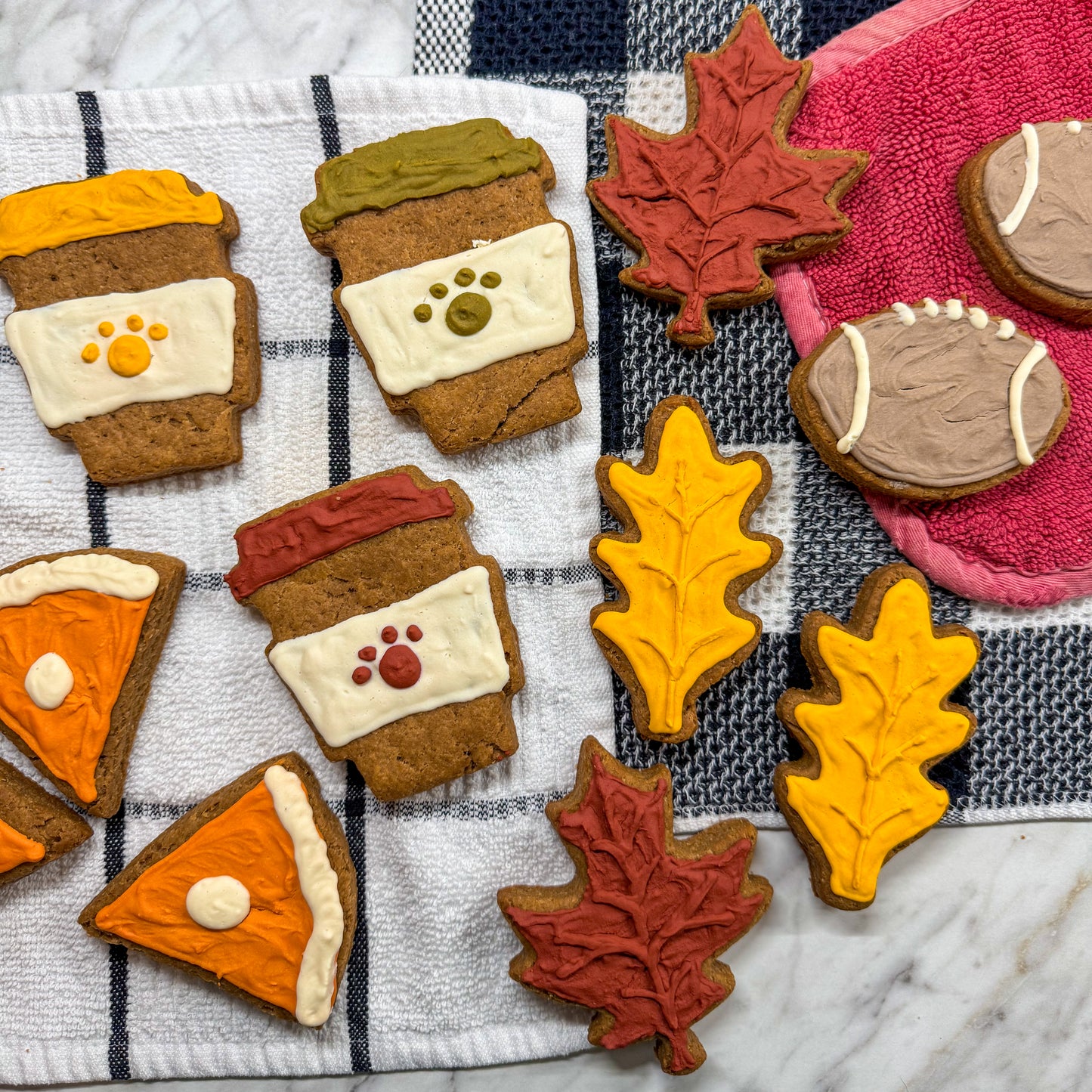 Peanut Butter Dog Treats – Happy Fall Cookie Gift Box