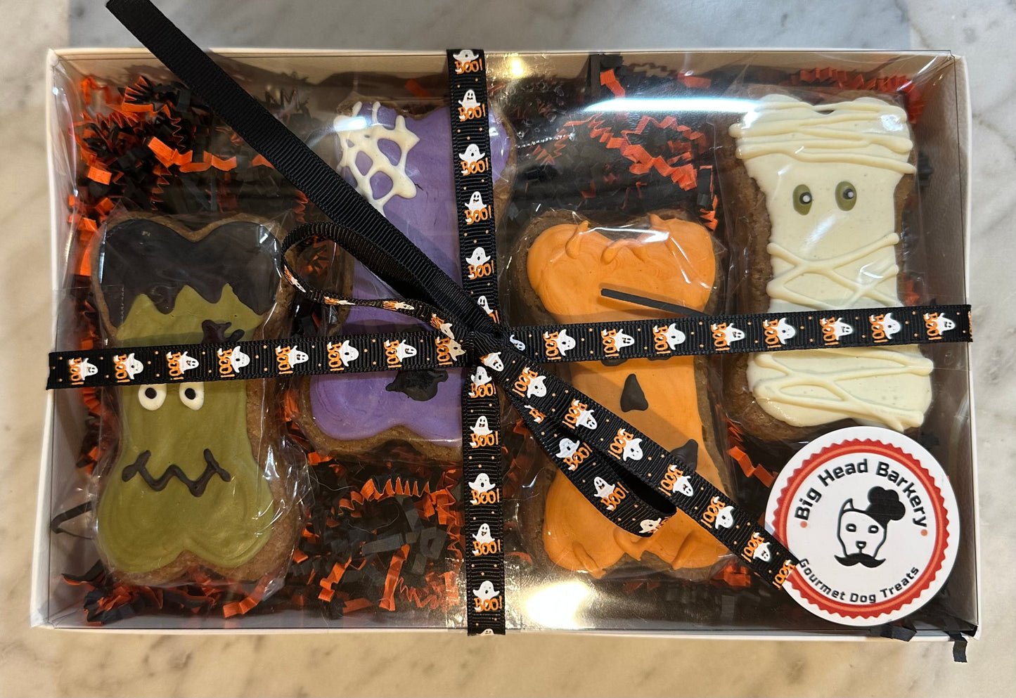 Spooky Bone Halloween Peanut Butter Dog Cookies