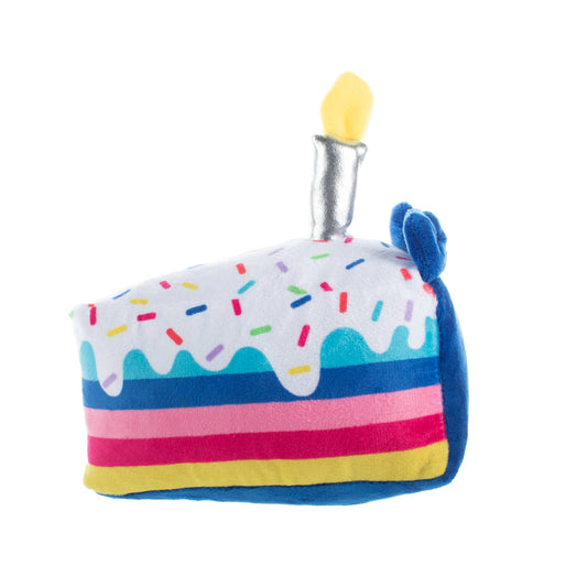 Plush Dog Toy – Cake It Easy Birthday Slice for Dogs
