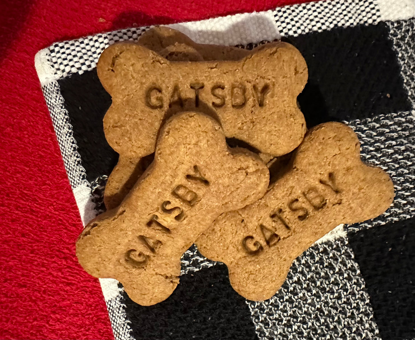 Personalized Peanut Butter Dog Treats with Name