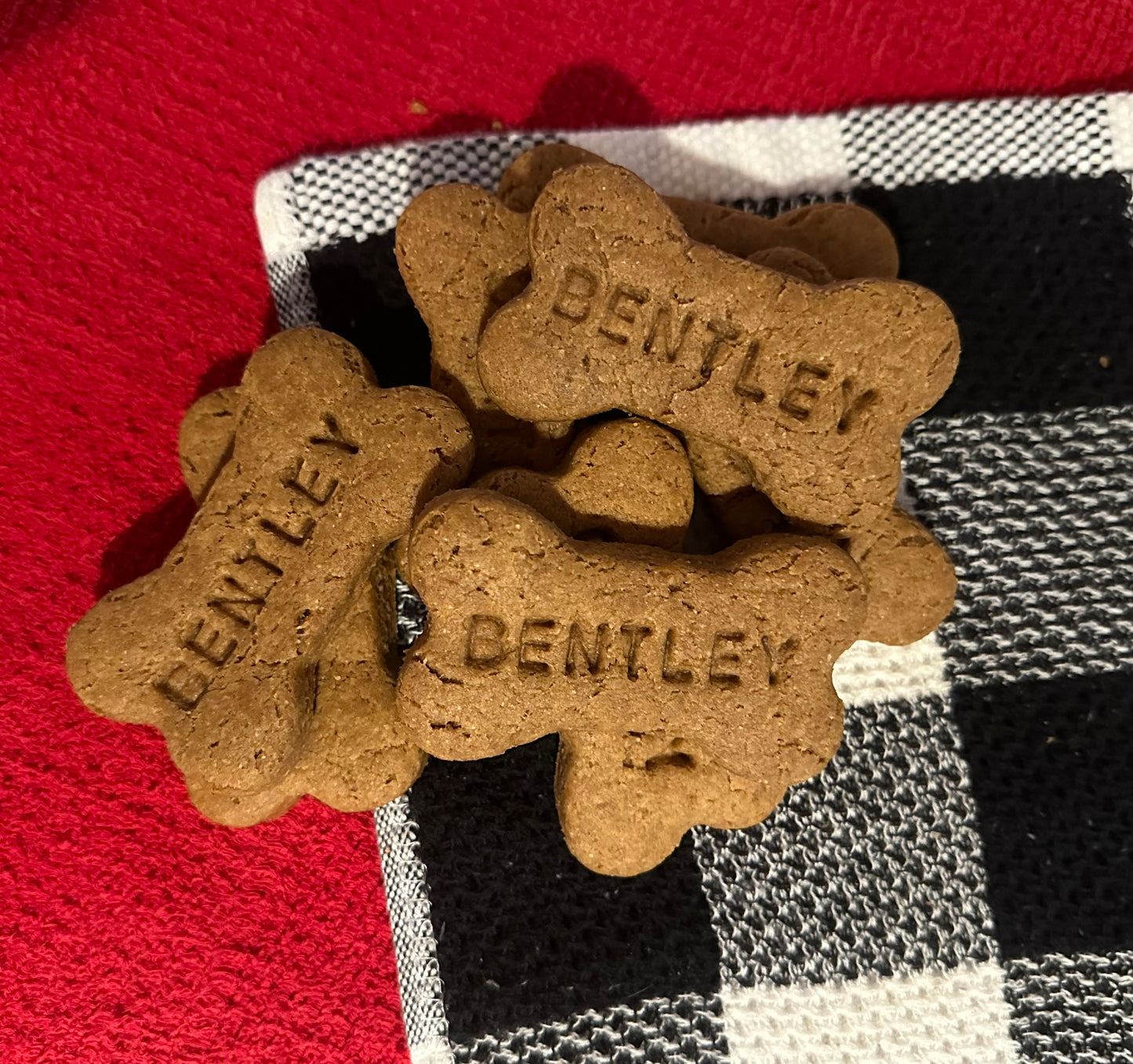 Personalized Peanut Butter Dog Treats with Name