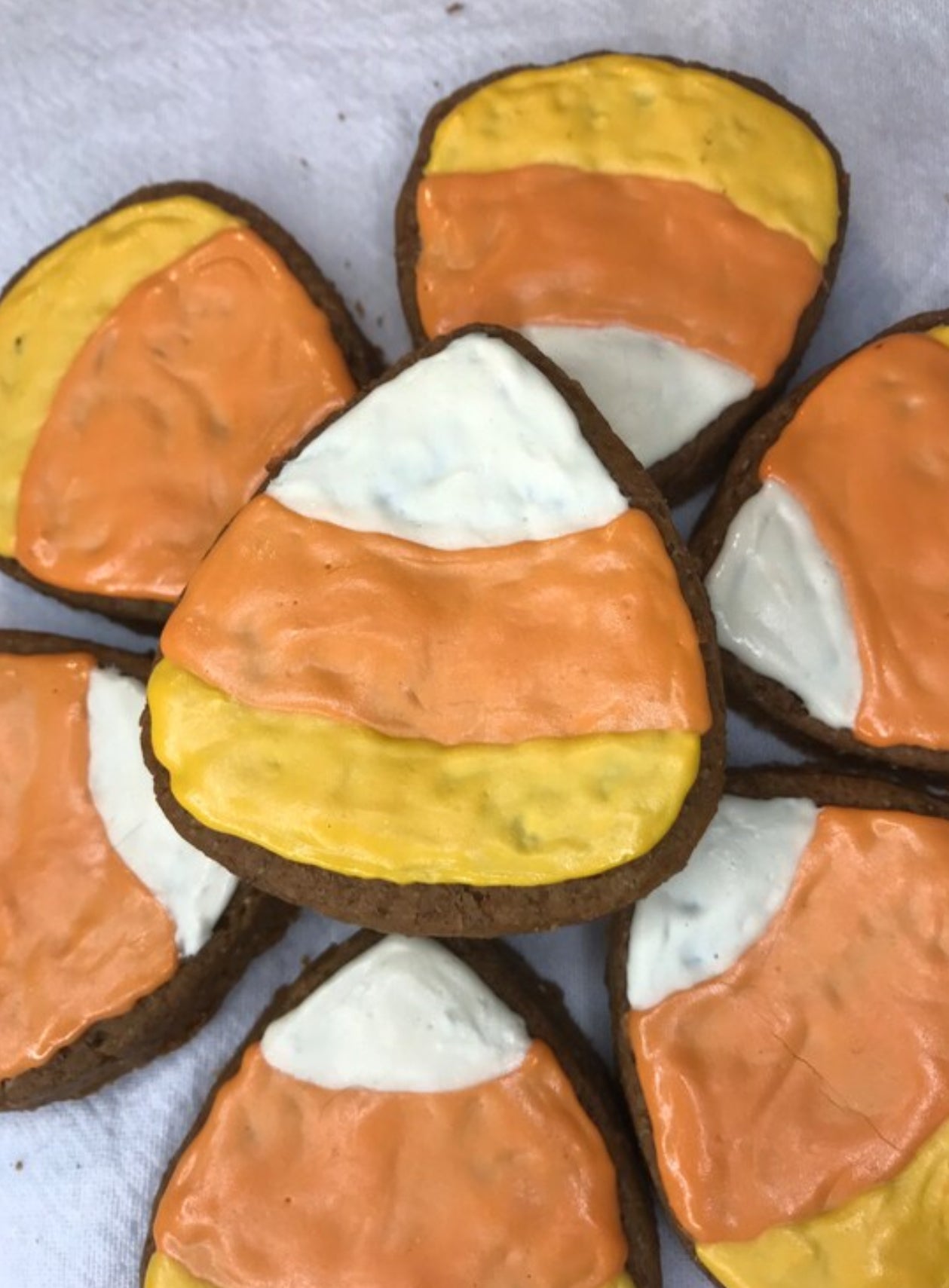 Peanut Butter Dog Treats – Candy Corn Inspired Fall Cookies