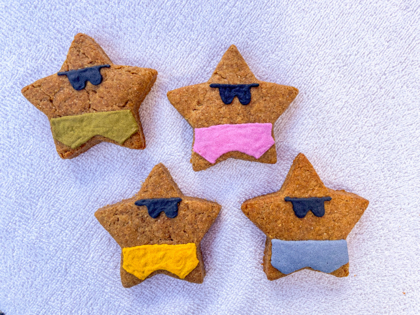 Sunbathing Starfish Cookies - 4-Pack