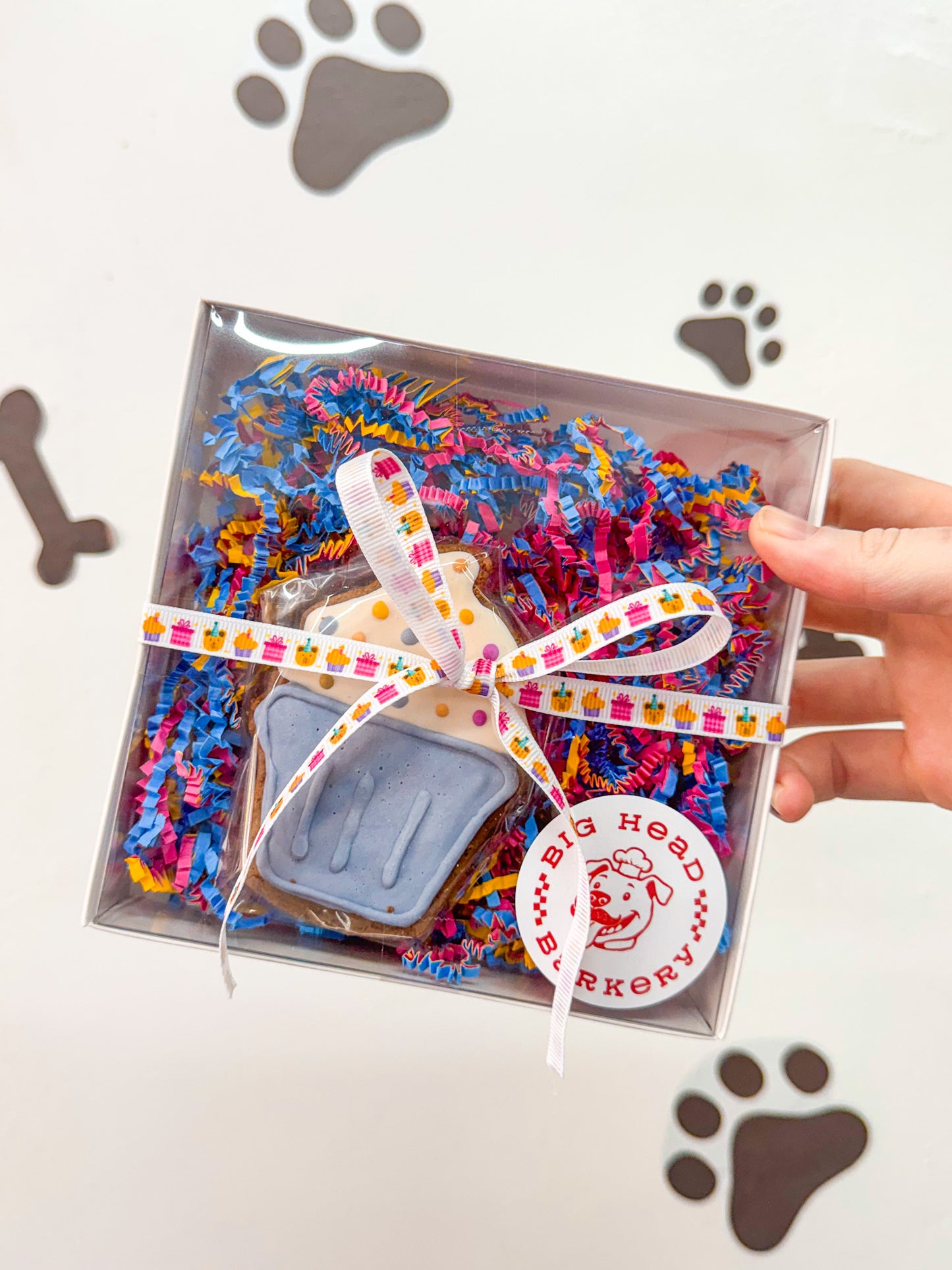 Peanut Butter Birthday Cupcake Cookie Gift Box