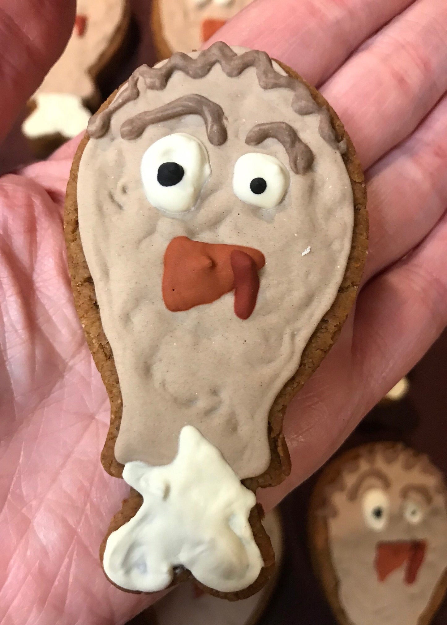 Turkey Leg Shaped Dog Biscuits