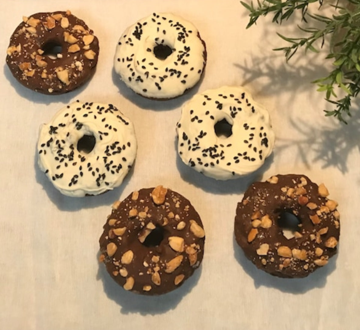 Peanut & Yogurt Pup Donuts