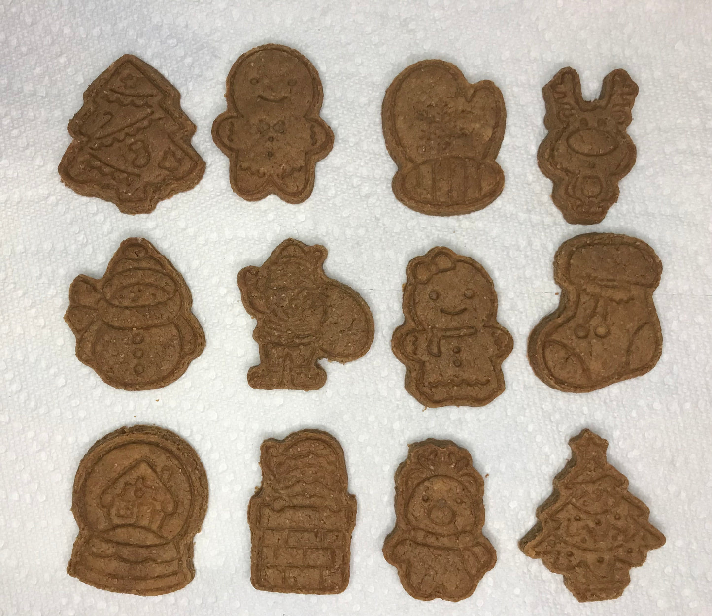 Peanut Butter Dog Treats – Christmas Holiday Cookie Assortment