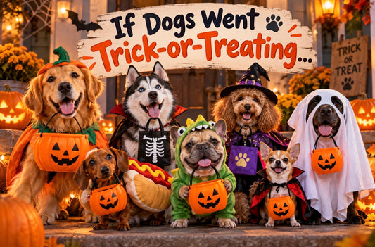 If Dogs Went Trick-or-Treating… 🎃🐾