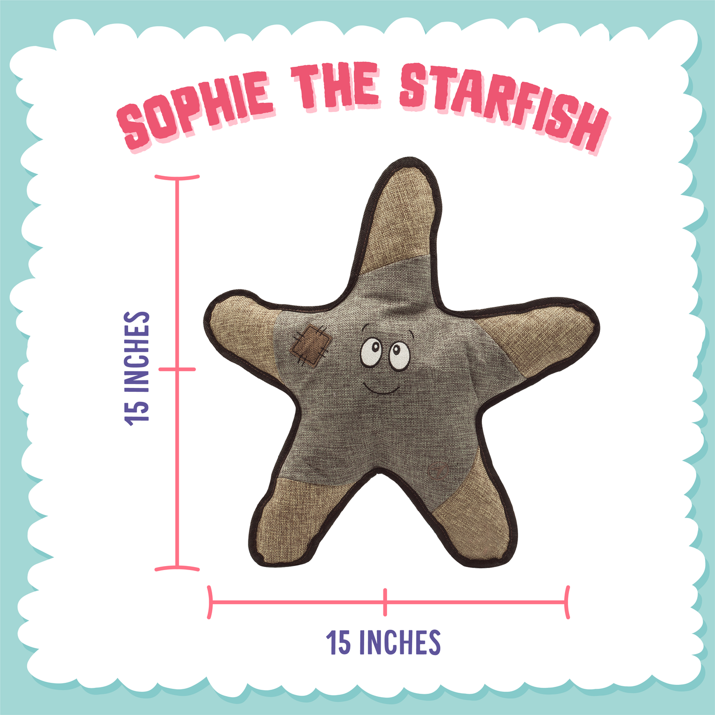 Starfish Dog Toy (2-in-1)