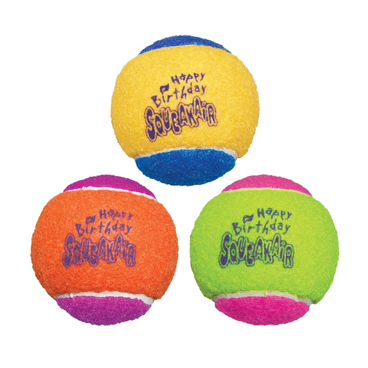 KONG SqueakAir Birthday Balls – Dog Fetch Toy