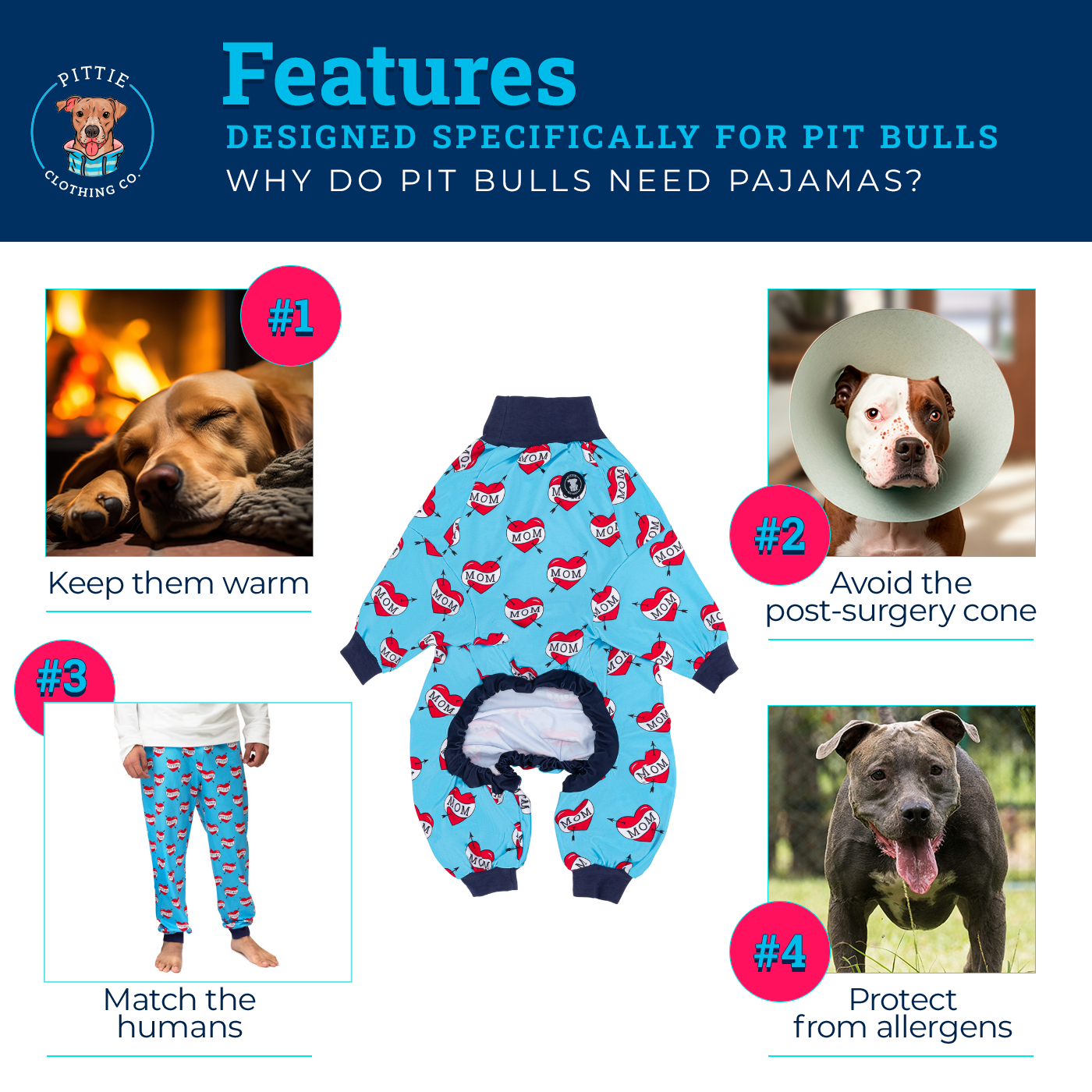 Couch Potato Dog Pajamas – Purple