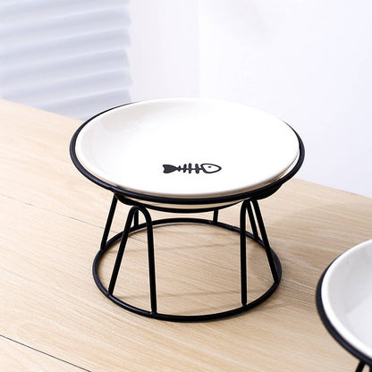 Paw Print Elevated Bowl