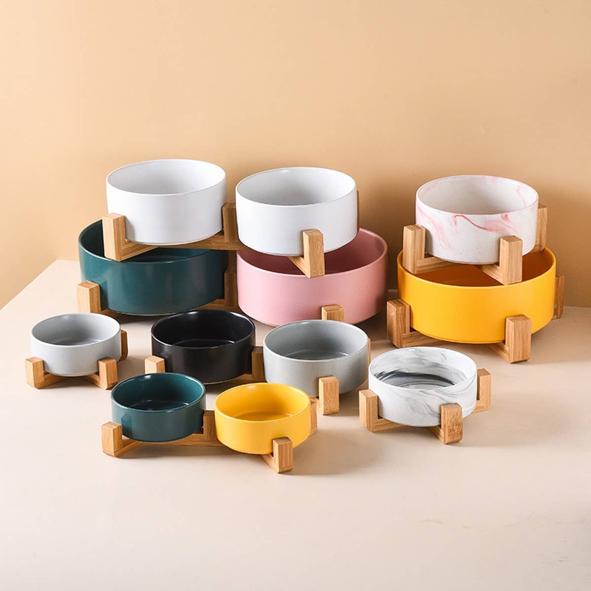 Raised Ceramic Pet Bowl