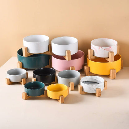 Raised Ceramic Pet Bowl