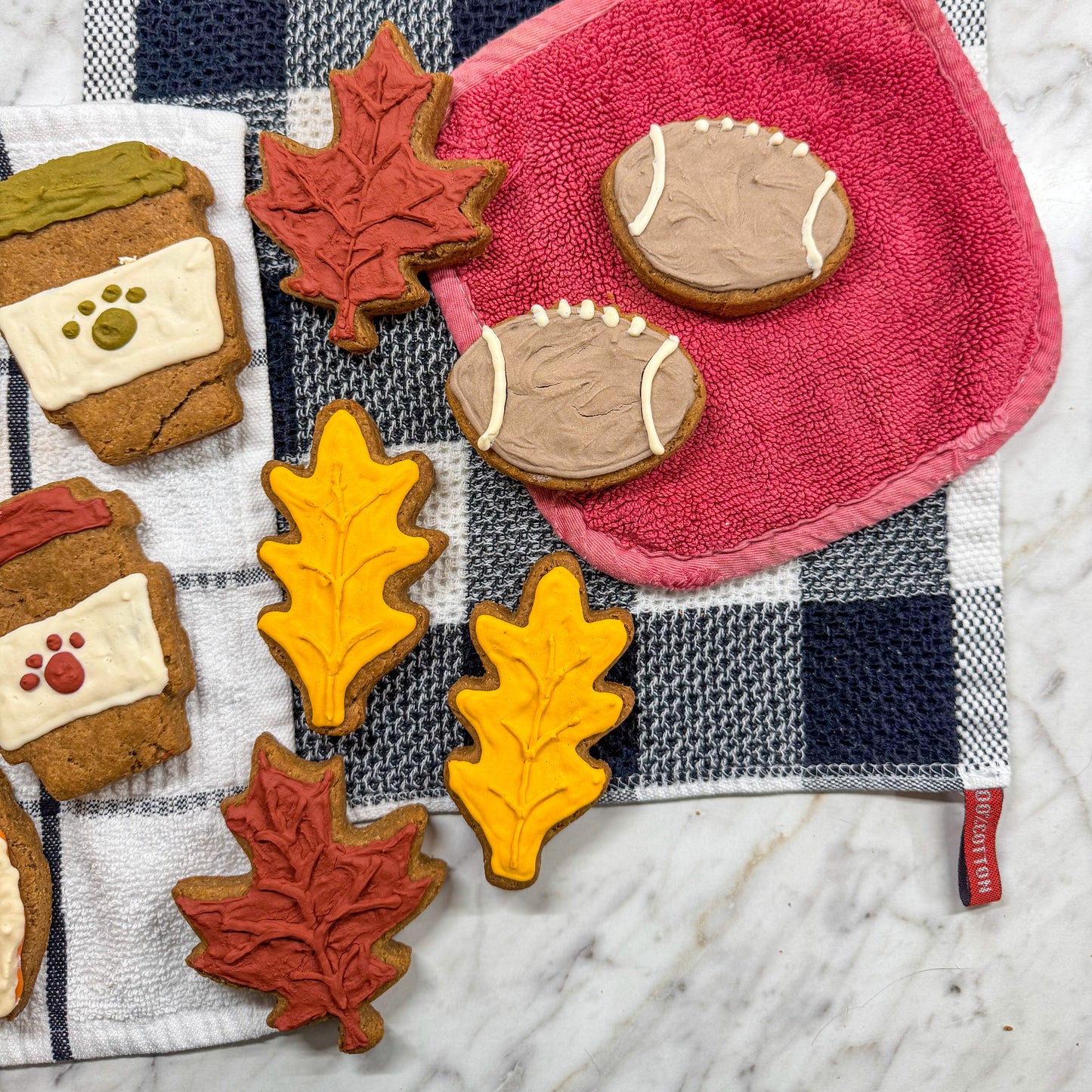 Thanksgiving Treat Box | Large Peanut Butter Dog Cookies