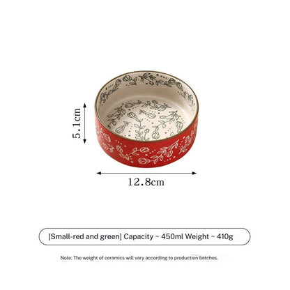 Boho Ceramic Elevated Bowl