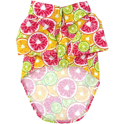 Doggie Design - Hawaiian Camp Shirt - Citrus Slice