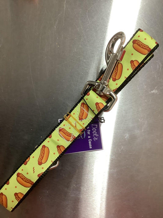 Falling  Hotdogs 6 ft Nylon Dog Leash