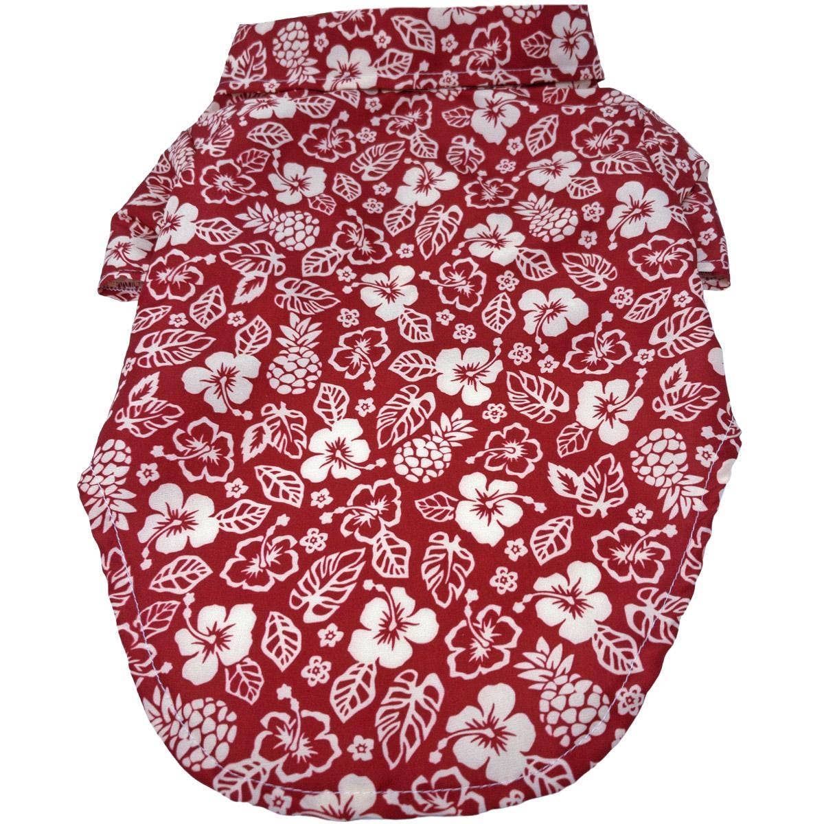 Doggie Design - Hawaiian Camp Shirt - Aloha Red