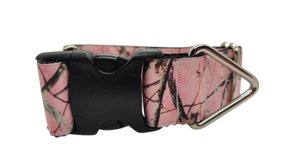 Doot's Pet - Collars For A Cause - 1.5" Wide Pink Camo Nylon Dog Collar