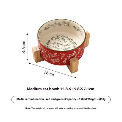 Boho Ceramic Elevated Bowl