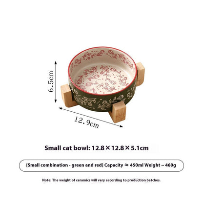 Boho Ceramic Elevated Bowl