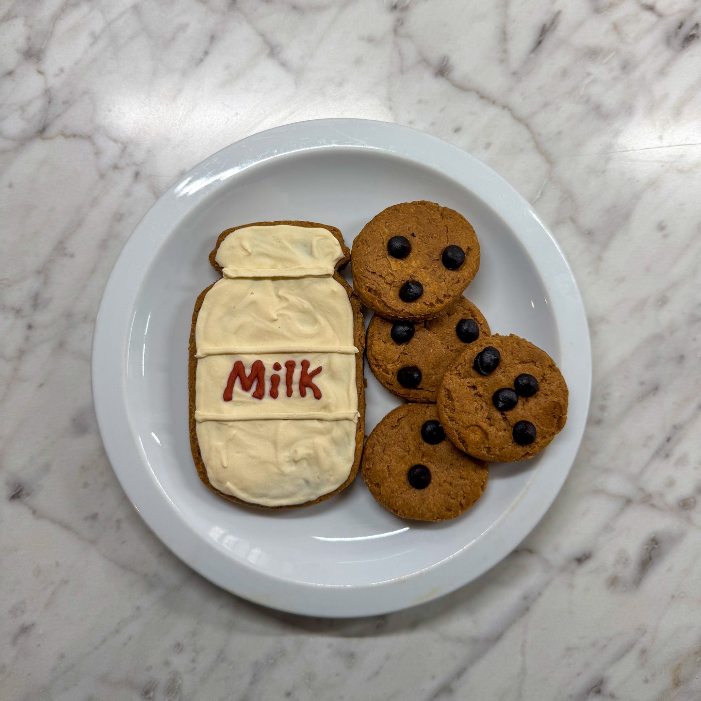 🥛 Milk & Cookies Dog Treat Set – Peanut Butter Holiday Dog Cookies, Handmade Dog Biscuits 🍪🐾