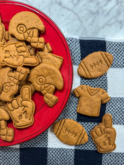 Football-Themed Peanut Butter Cookies for Dogs