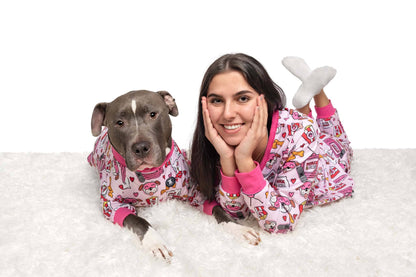 Pitflix & Chill Dog Pajamas – Pink