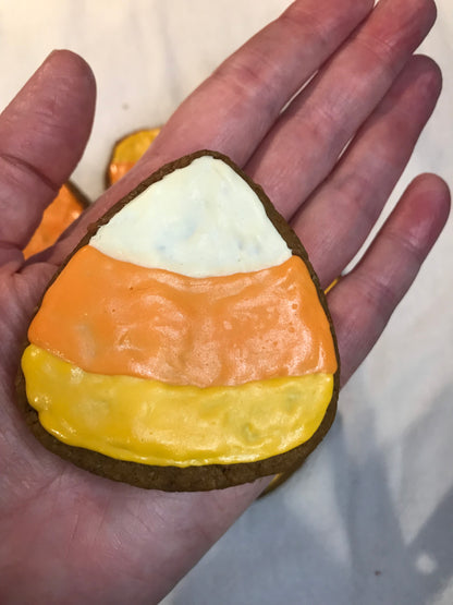 Peanut Butter Dog Treats – Candy Corn Inspired Fall Cookies