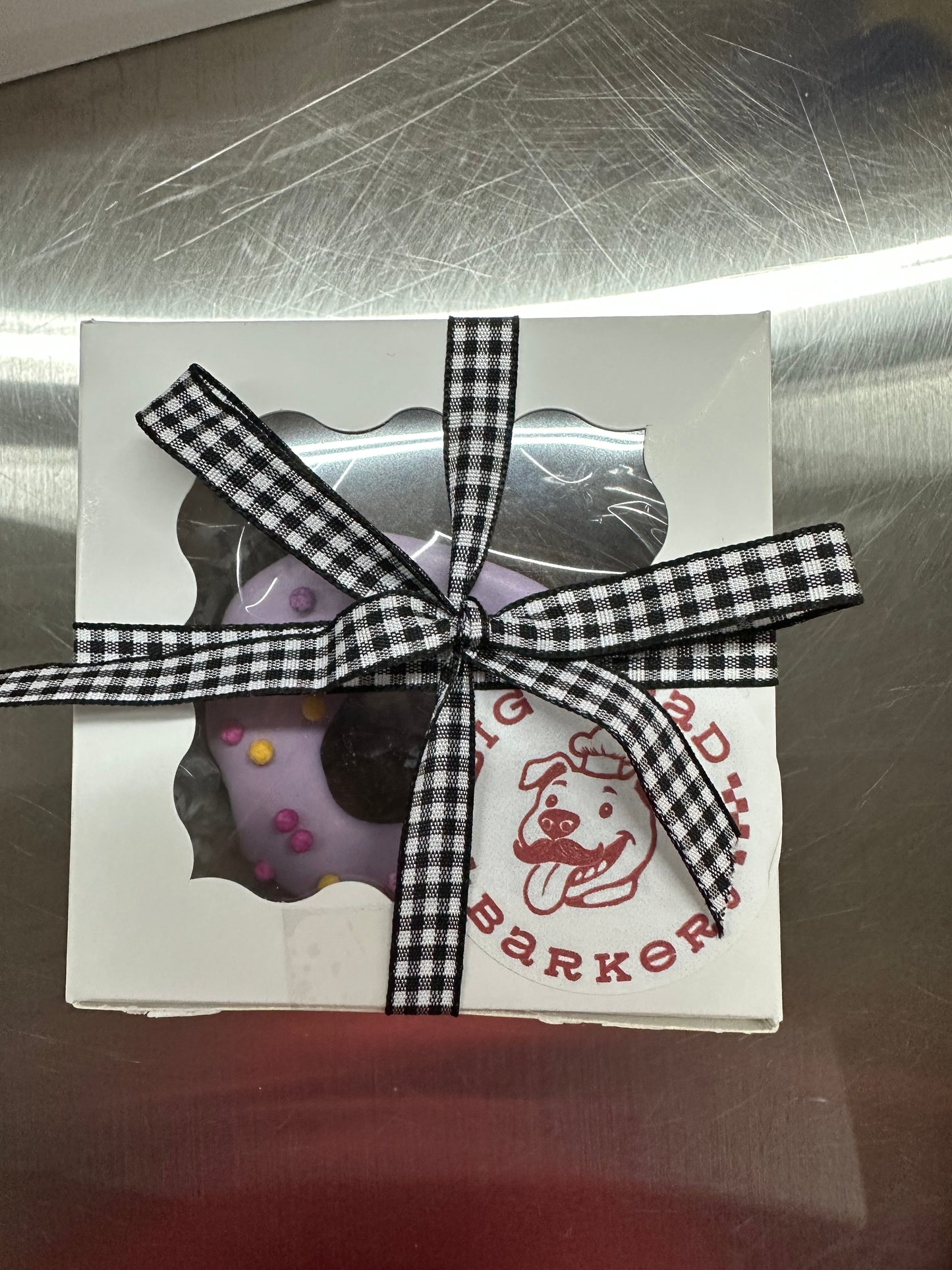 Decorated Doggie Donut Gift Box