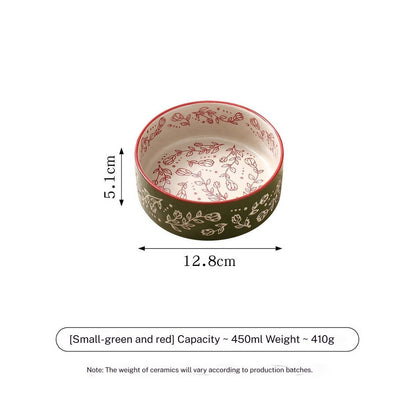 Boho Ceramic Elevated Bowl
