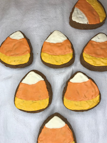 Peanut Butter Dog Treats – Candy Corn Inspired Fall Cookies