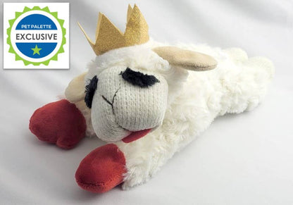 Lamb Chop Plush Dog Toy with Crown (10.5”)