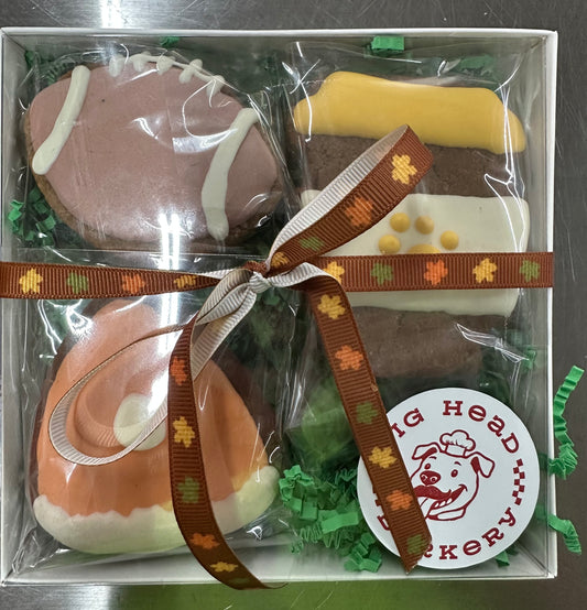 Fall Game Day Trio | Peanut Butter Dog Cookie Gift Set