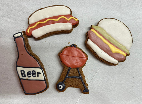 Chilling and Grilling Peanut Butter Dog Treat Gift Set