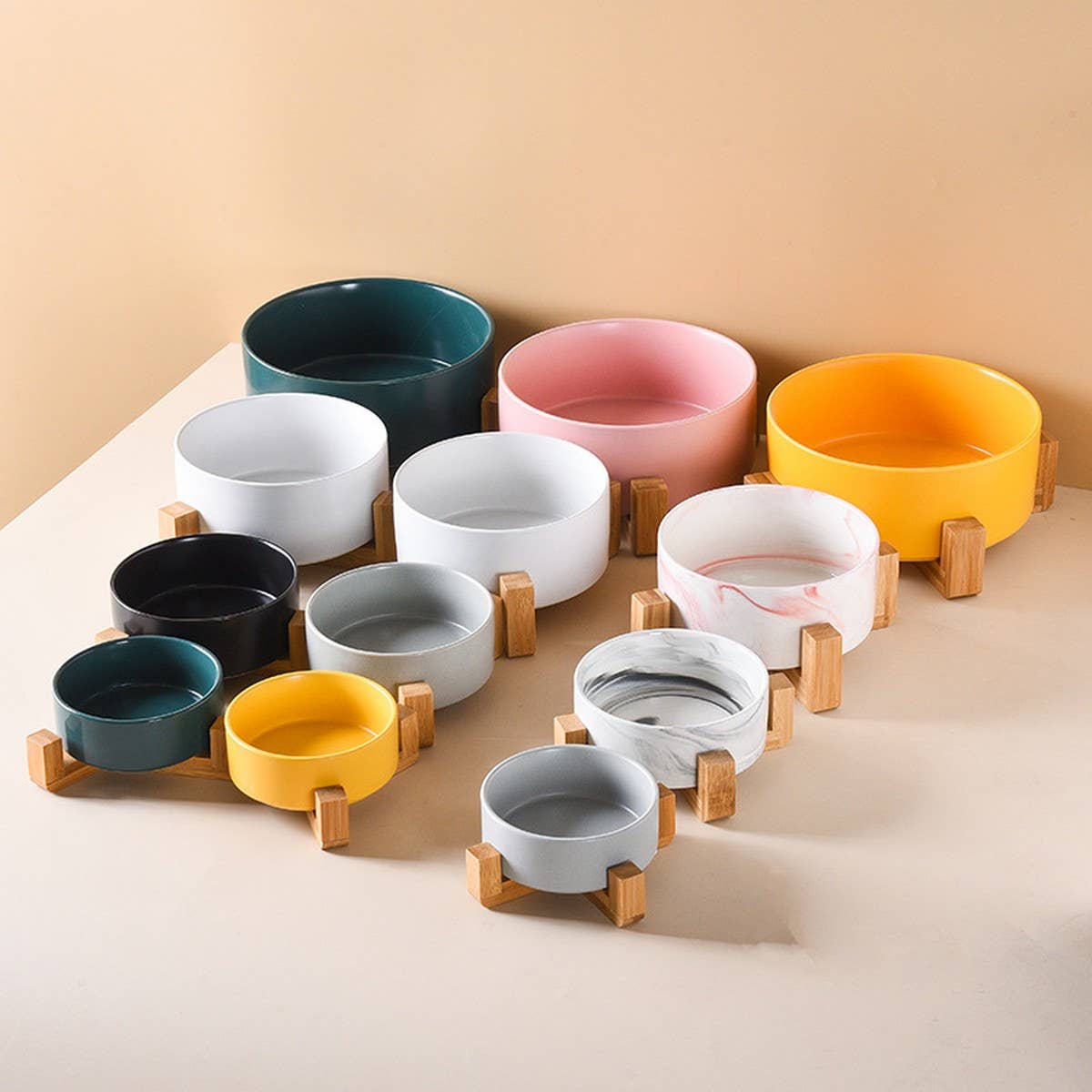 Raised Ceramic Pet Bowl