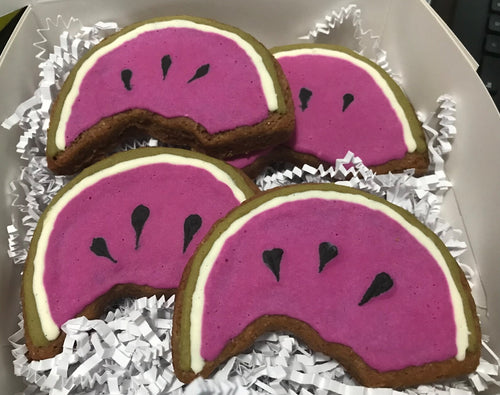 Watermelon Slice Cookies - 4-Pack