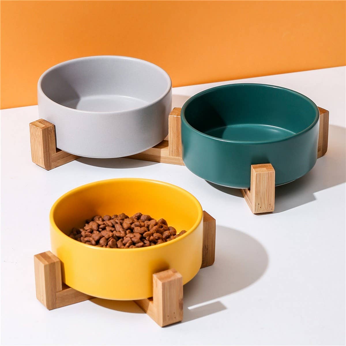 Raised Ceramic Pet Bowl