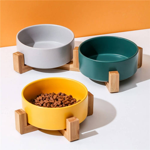 Raised Ceramic Pet Bowl