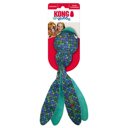 KONG Wubba Finz Dog Tug Toy (Blue, Large)