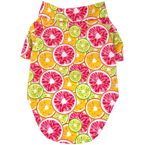 Doggie Design - Hawaiian Camp Shirt - Citrus Slice