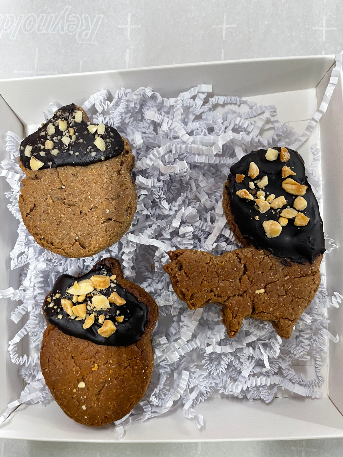 Squirrel & Acorn Peanut Butter Dog Treat Set