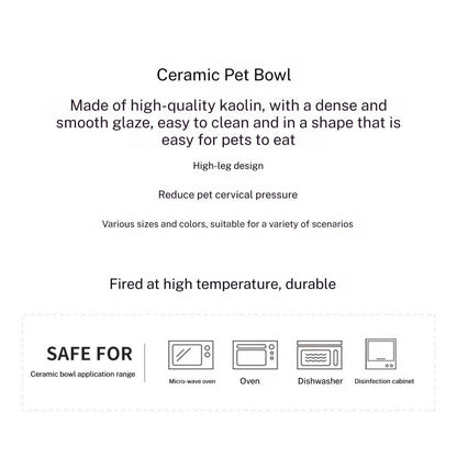 Paw Print Elevated Bowl