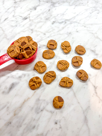 Sweet Potato Dog Treats – Crunchy Waffle Bite Biscuits