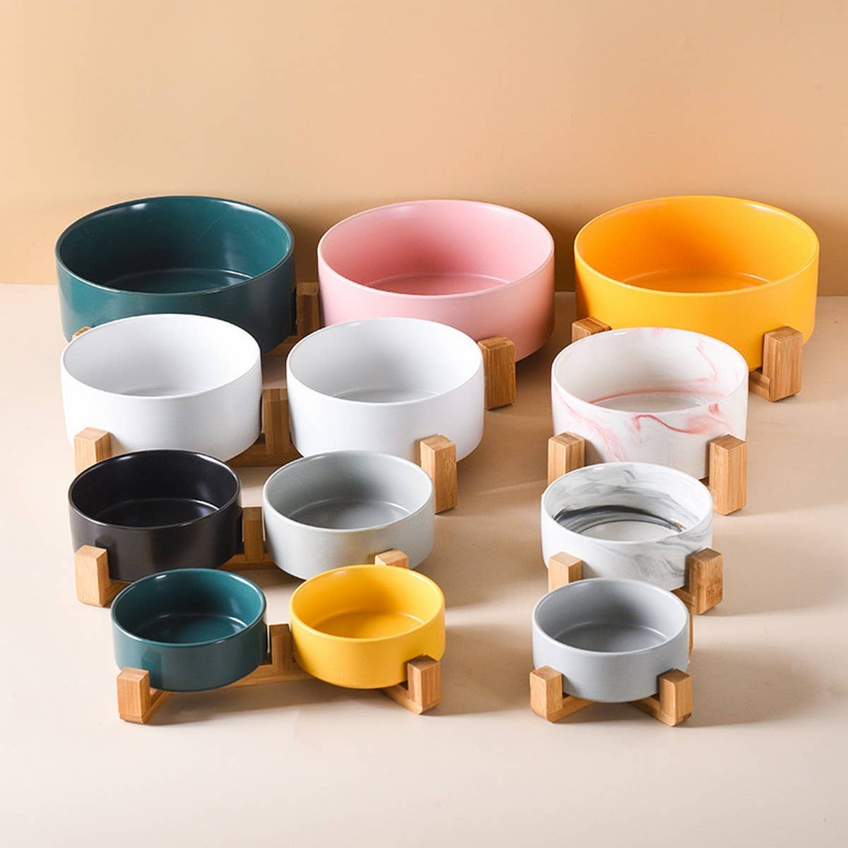 Raised Ceramic Pet Bowl