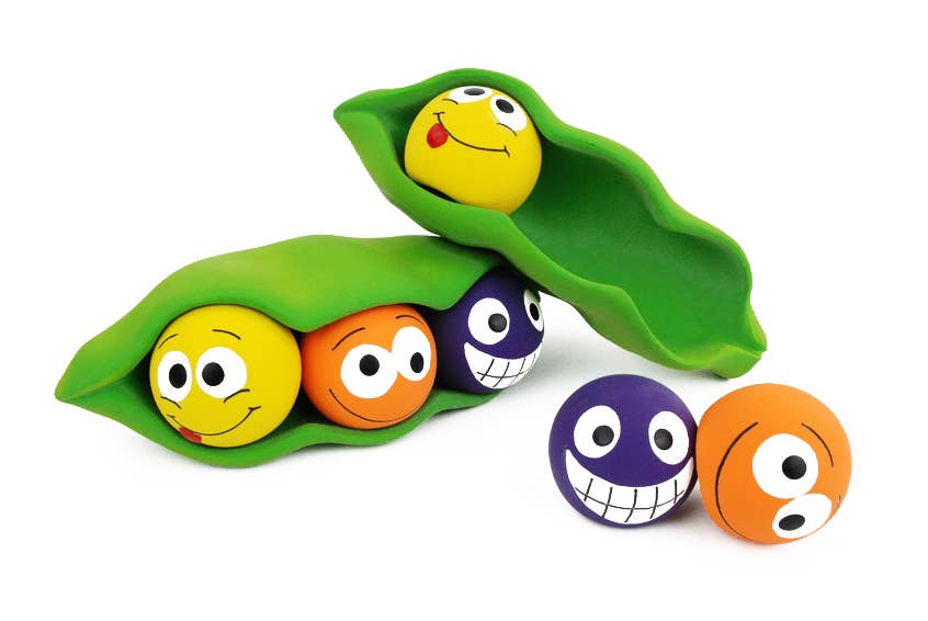 Three Peas in a Pod Dog Toy (Latex, 7.5”)