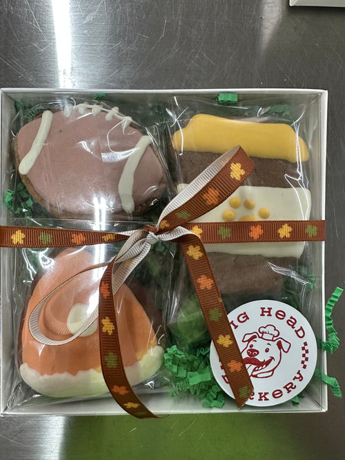 Fall Game Day Trio | Peanut Butter Dog Cookie Gift Set